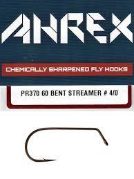 Hareline Dubbin, Ahrex PR370 60° Bent Streamer Hook