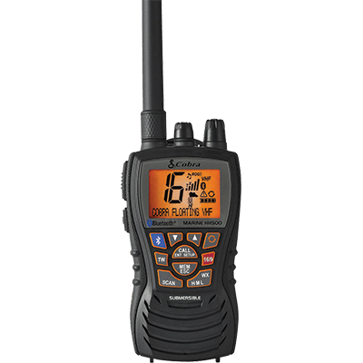 Cobra, Cobra VHF-HH, 6 Watt, Bluetooth, Flotteurs, Gris