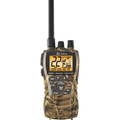 Cobra, Cobra VHF-HH/GMRS, 6 Watt, Flotteurs, Camo