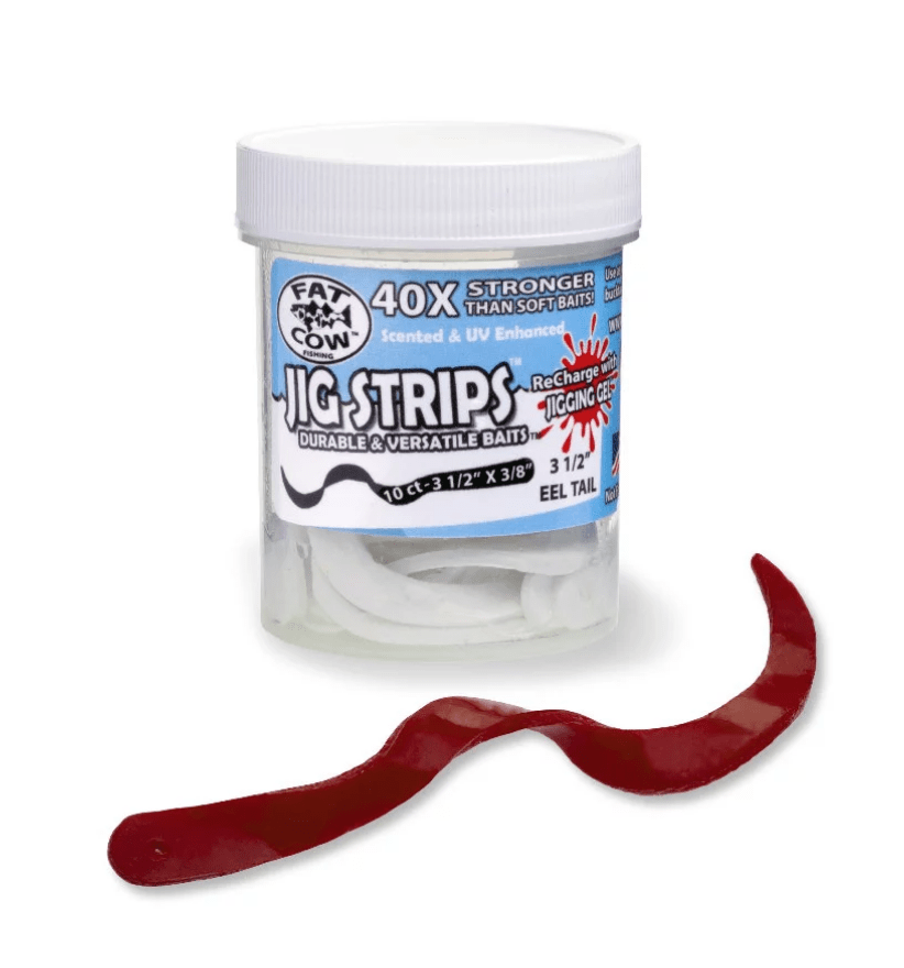 Pêche à la grosse vache, Fat Cow Eel Tail Jig Strips