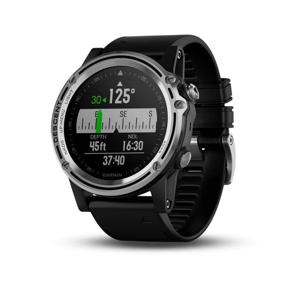 Garmin, Garmin Descent MK1 Montre de plongée (argent saphir avec bracelet noir)