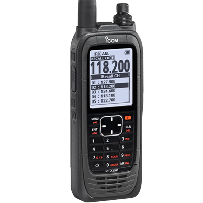 Icom, Icom Aviation VHF, portable, avec batterie et chargeur