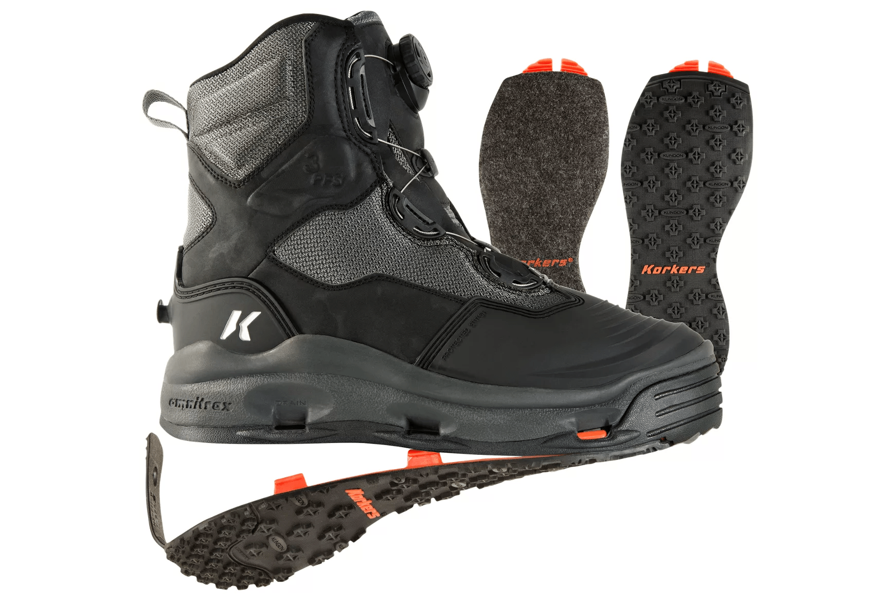 Chaussures Korkers, Korkers DarkHorse Wading Boot