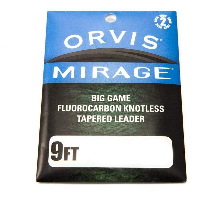 Pêche à la mouche Orvis, Leader Orvis Mirage Big Game - 2 par paquet