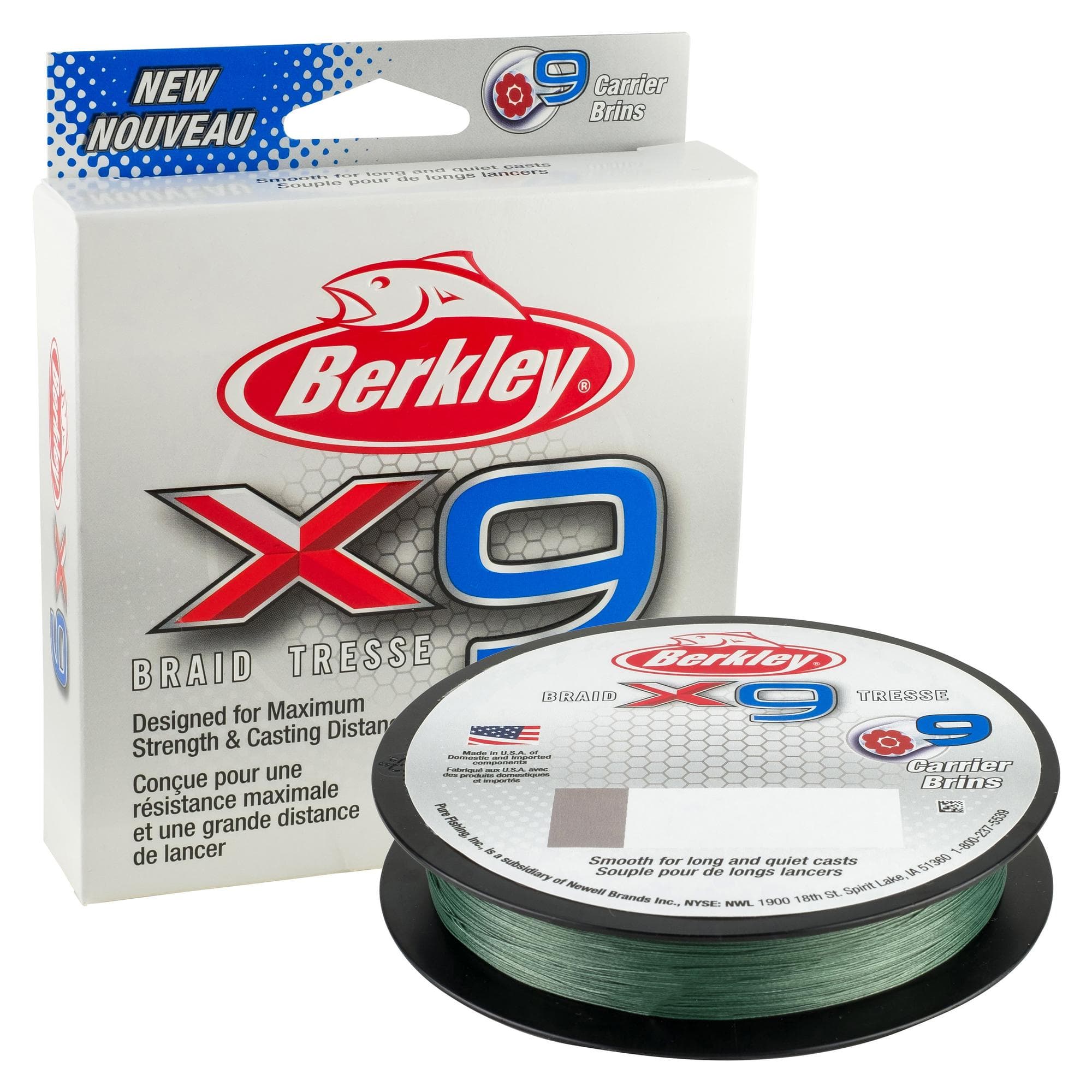 Berkley Fishing, Ligne tressée Berkley X9 - 164yd