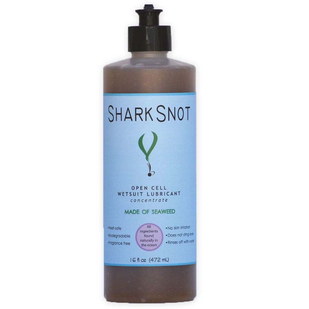 Morve de requin, Shark Snot - Lubrifiant pour combinaison de plongée à cellules ouvertes (16oz - 32oz)